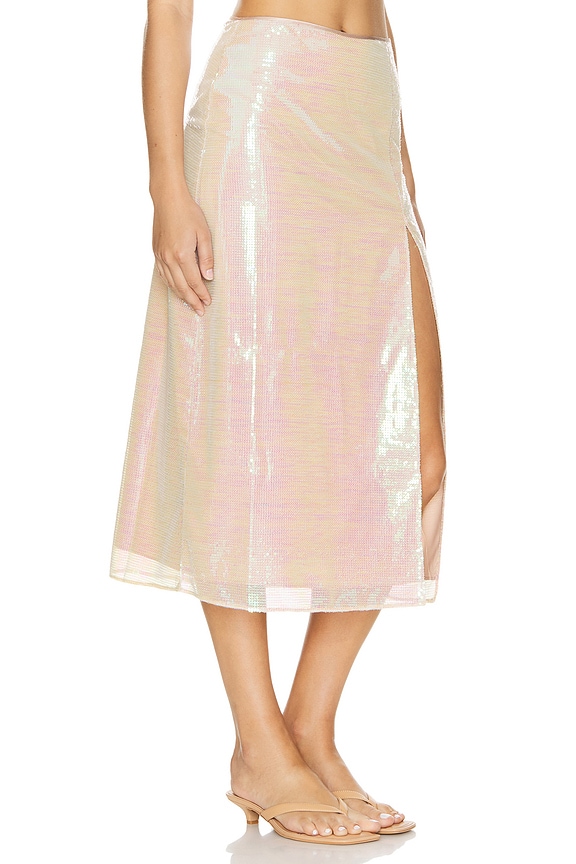 view 2 of 6 Artemis Skirt in Opal Sequin