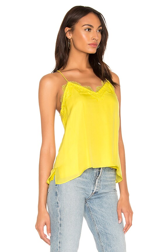 view 2 of 4 The Racer Charmeuse Cami in Pina Colada