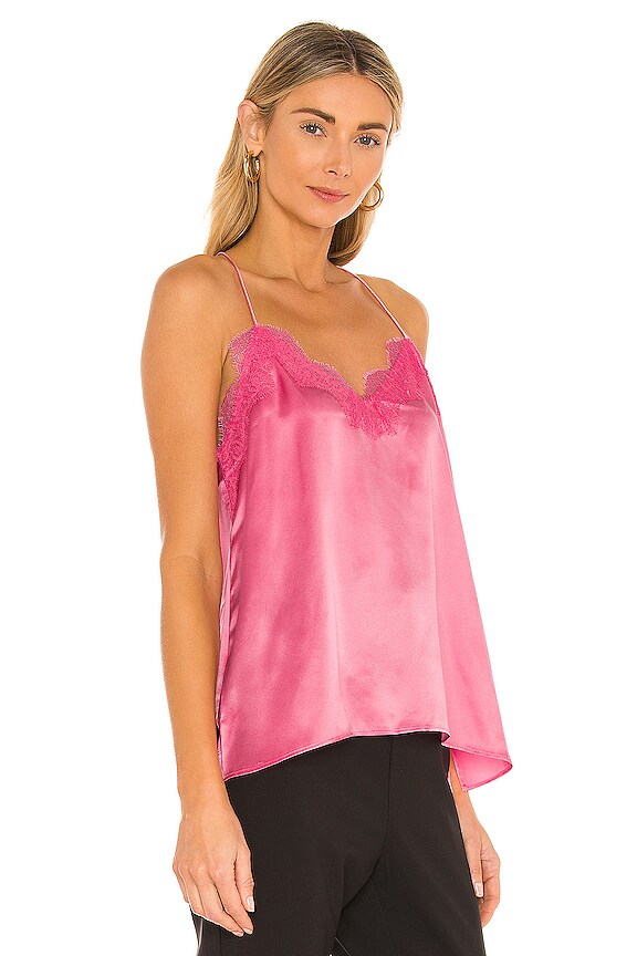 view 2 of 4 Racer Charmeuse Cami in Bubblegum