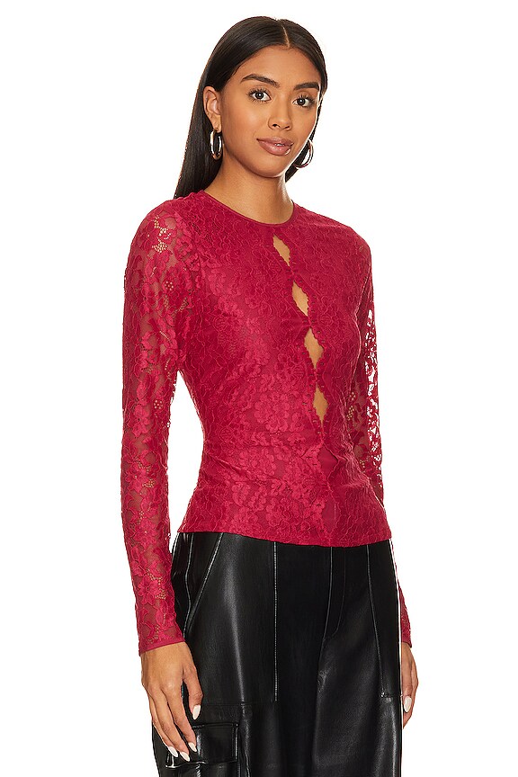 view 2 of 4 Josefina Top in Amaranth