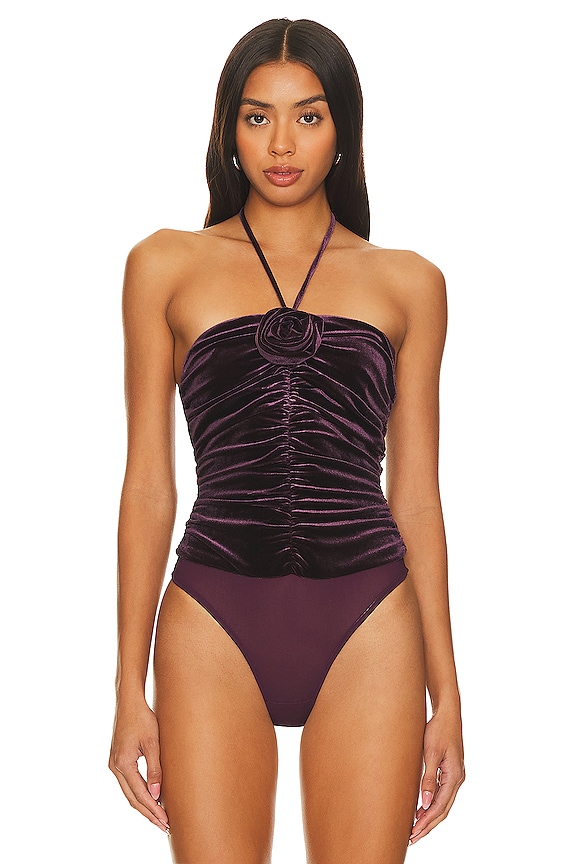 view 2 of 5 Lupita Bodysuit in Eggplant