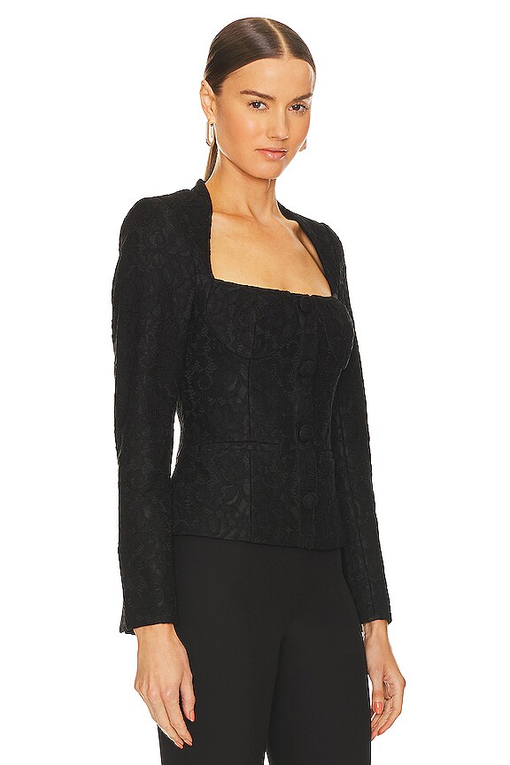view 2 of 5 TOP BLAZER SAMIRA in Black