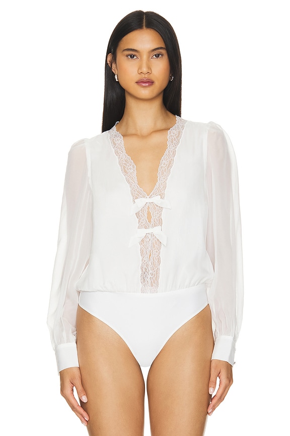 view 2 of 5 Harmonia Bodysuit in White