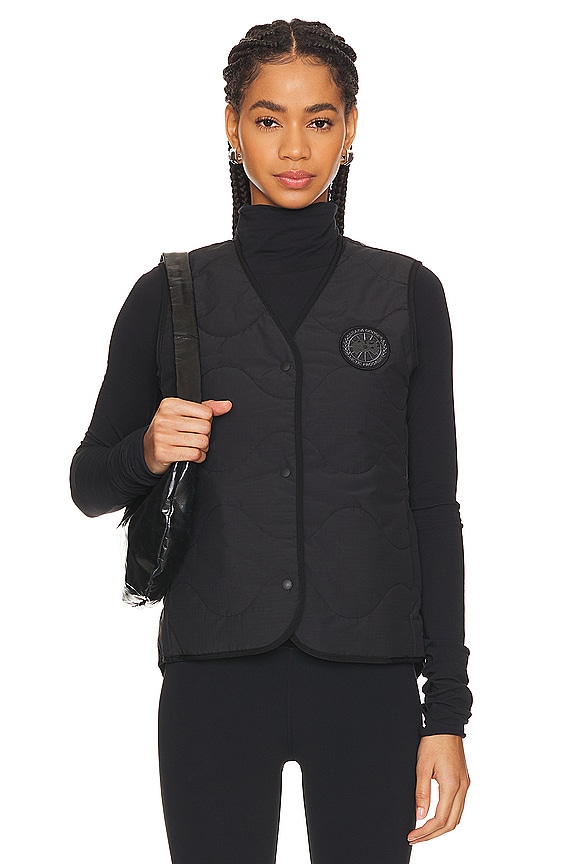 view 2 of 6 CHALECO CON FORRO ANNEX in Black