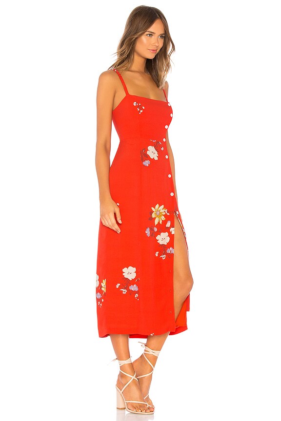 view 2 of 3 JANETTE 원피스 in Red Floral
