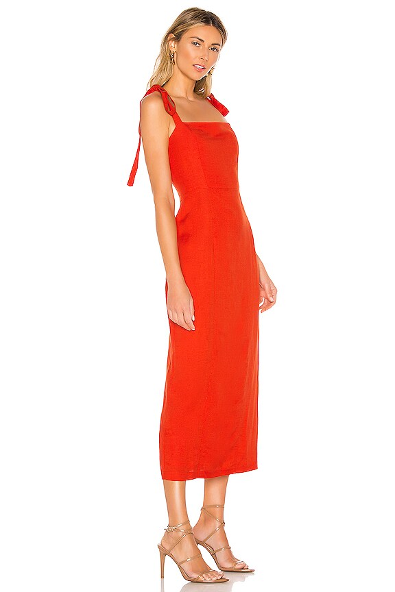 view 2 of 3 ПЛАТЬЕ МИДИ CAMILLE in Tangerine