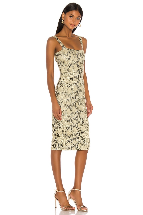 view 2 of 3 ROBE LONGUEUR GENOU LOLA in Python Denim