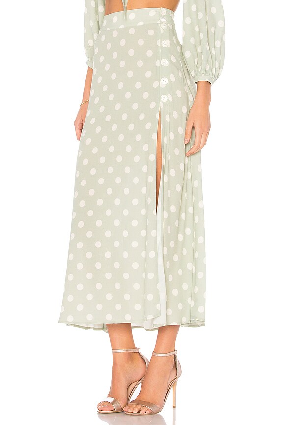 view 2 of 4 Madie Midi Skirt in Polka Dot