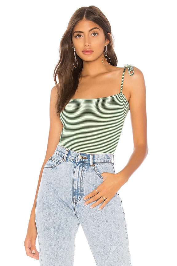 view 1 of 6 X Revolve Framboise Bodysuit in Keylime Stripe