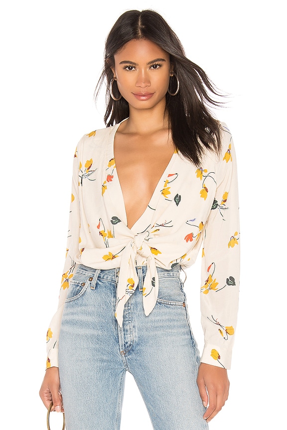 view 1 of 5 Daria Bodysuit in Cream Tossed Floral