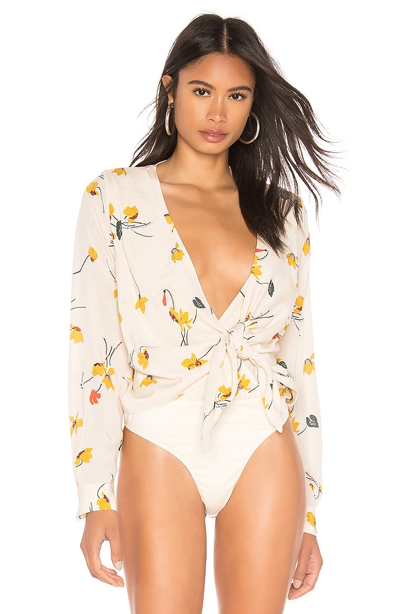 view 2 of 5 Daria Bodysuit in Cream Tossed Floral