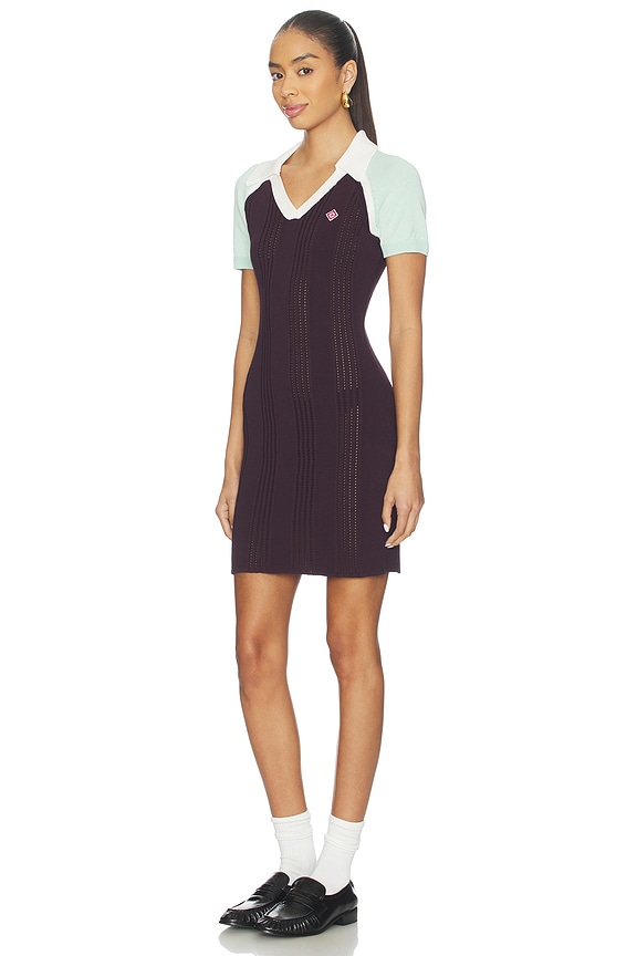 view 2 of 4 Sporty Rib Dress in Aubergine