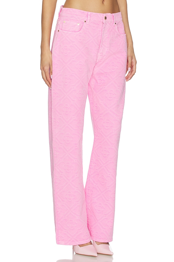 view 2 of 6 Monogram Denim Jean in Pink