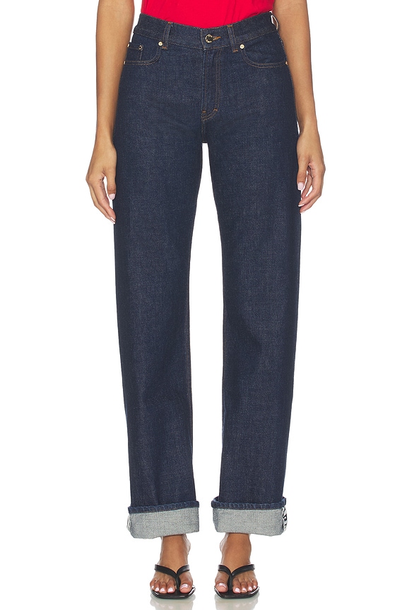view 2 of 7 Selvedge Embroidered Laurel Jeans in Indigo