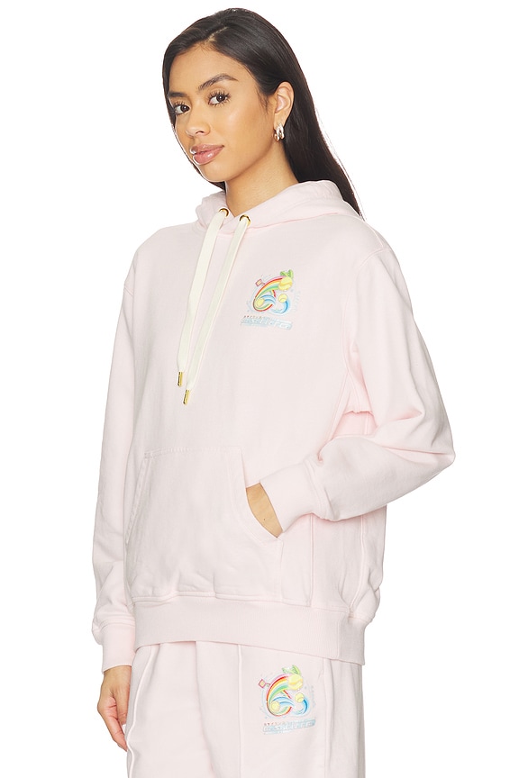 view 2 of 5 Manga Tennis Ball Printed Hoodie in Pink