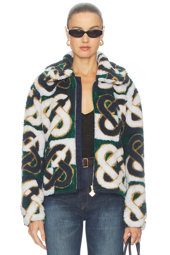 view 2 of 6 Fleece Jacket in Casablanca Monogram