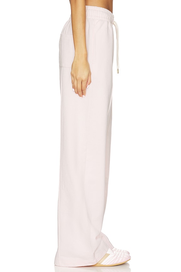 view 2 of 6 Manga Tennis Ball Printed Open Hem Jogger in Pale Pink