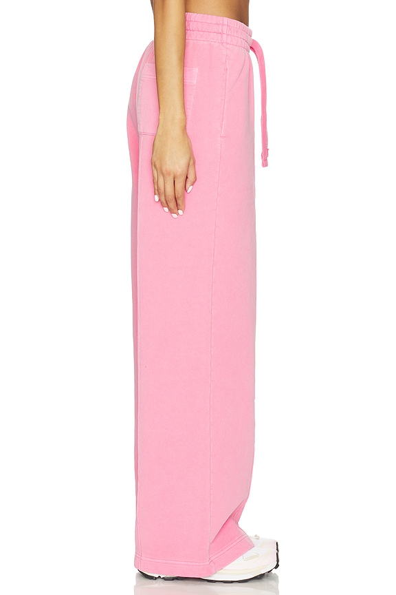 view 2 of 6 Washed Open Hem Jogger in Pink