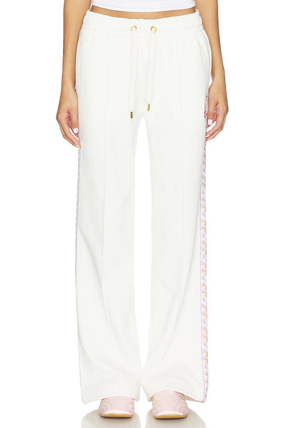 view 2 of 6 Flame Laurel Tape Open Hem Jogger in Off White