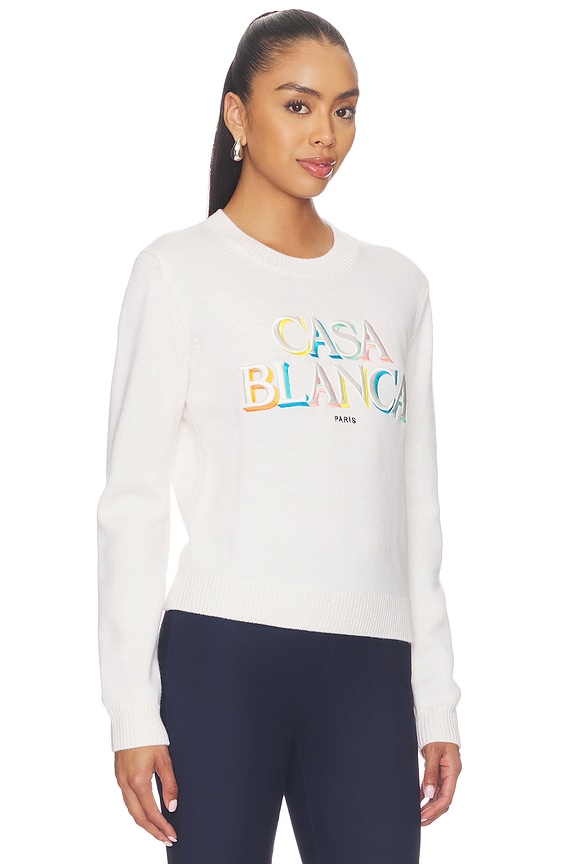 view 2 of 5 Stacked Logo Jumper in Merino Stacked Logo