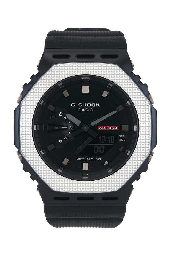 view 1 of 4 G Steel Modern Industrial Gm2100 Series Watchin Black & Silver in Black & Silver
