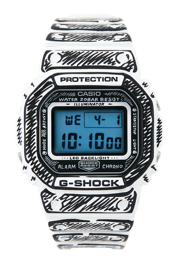 view 1 of 4 x Joshua Vides Collaboration Watch in White & Black