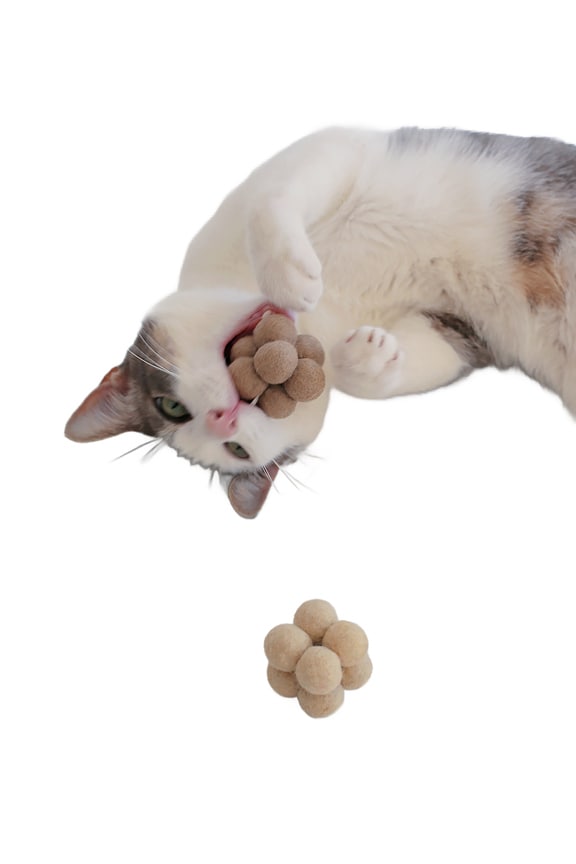 view 2 of 3 Enrichment Catnip Toys Set Of 3 in Pearl