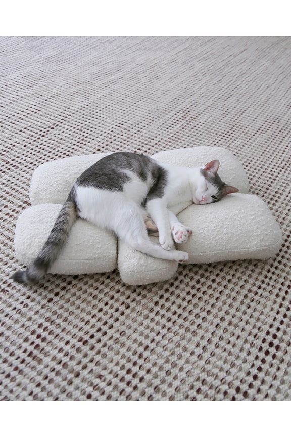 view 2 of 2 Pebble Pet Bed in White