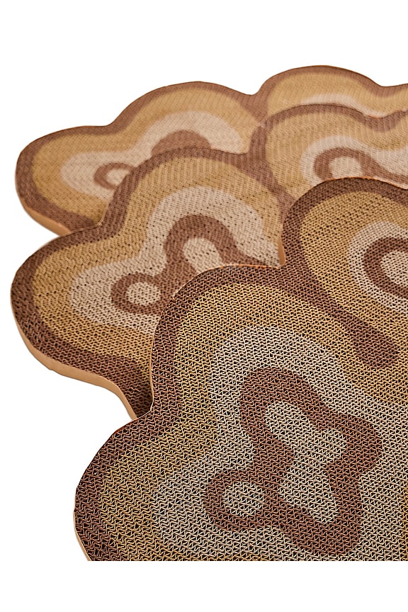 view 2 of 3 Bloom Cat Scratchers Set Of 3 in Brown