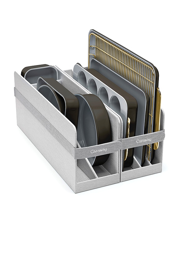 view 2 of 5 Non-toxic Ceramic Non-stick Mega Bakeware Set in Black & Gold