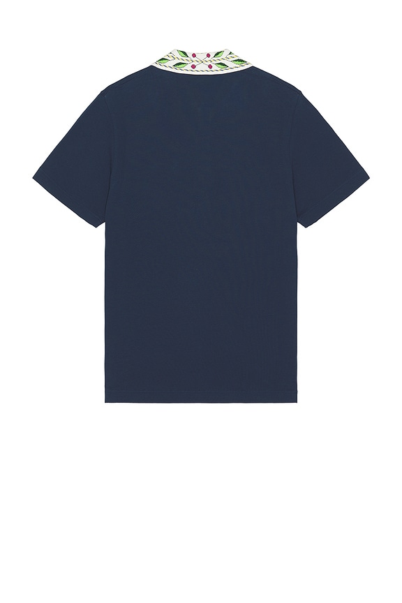 view 2 of 5 Classic Laurel Pique Polo in Navy