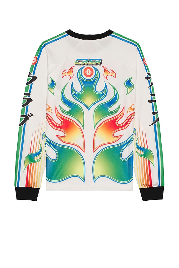 view 2 of 4 Long Sleeve Football Tee in Flame Laurel