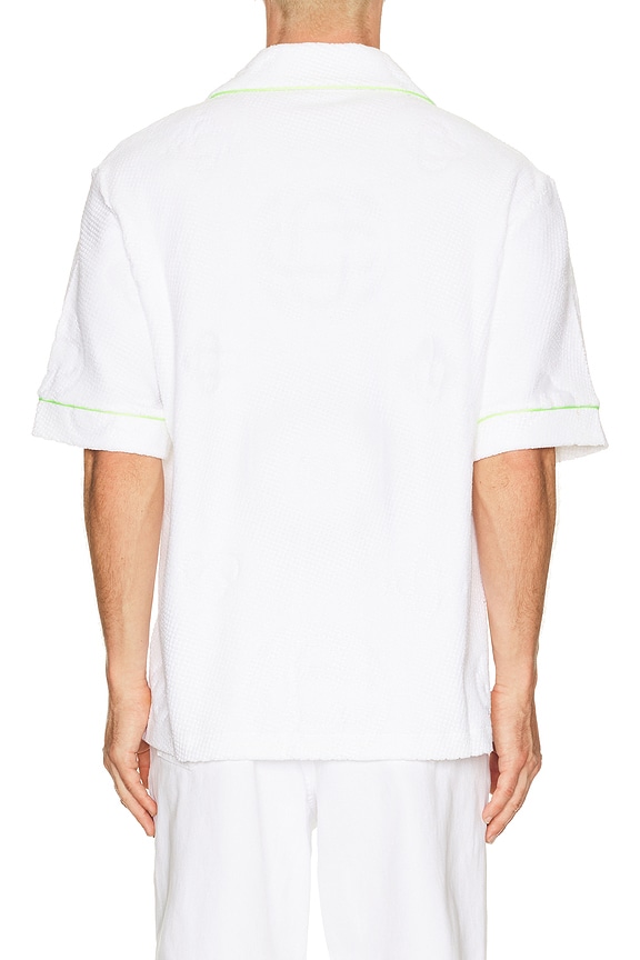 view 2 of 5 Towelling Monogram Shirt in White