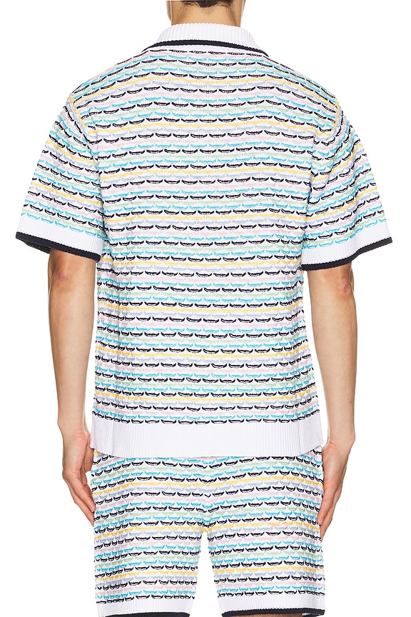 view 2 of 5 Tuck Stitch Short Sleeve Shirt in Multi