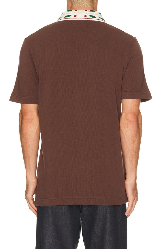 view 2 of 5 Laurel Pique Polo in Brown