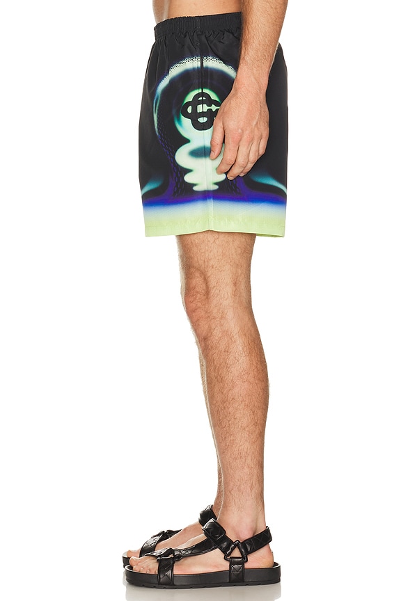 view 2 of 5 Sporchid Black Printed Swim Shorts in Sporchid Black