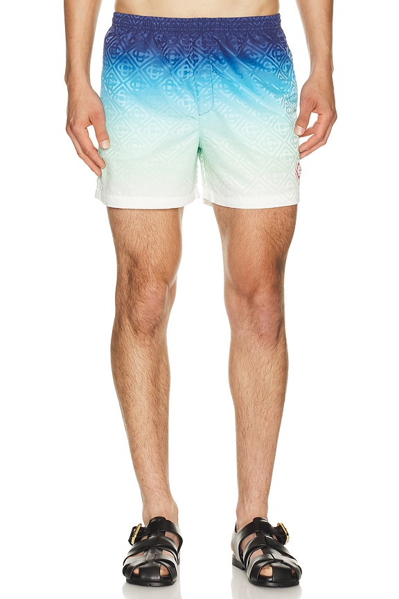 view 1 of 5 Jacquard Swim Shorts in Gradient Monogram
