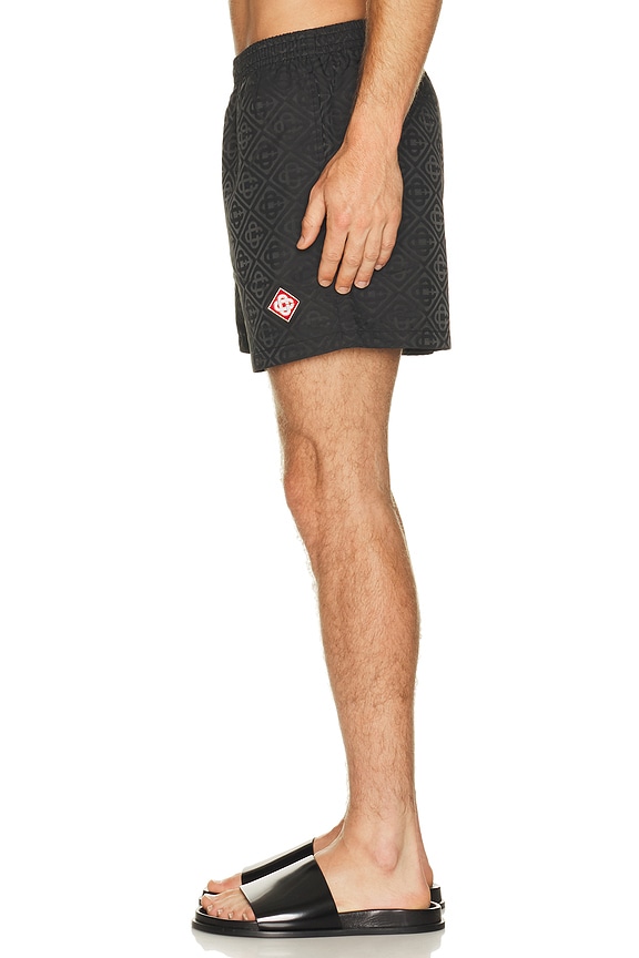 view 2 of 6 Jacquard Swim Shorts in Monorgam Black