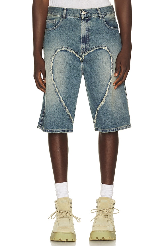 view 1 of 4 SHORTS DENIM LOVE in Off Blue