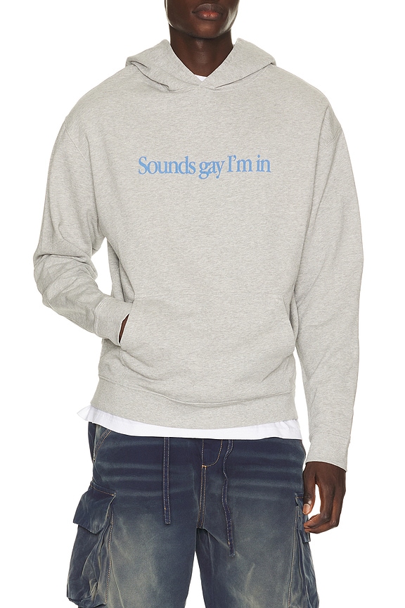 view 1 of 5 SWEAT À CAPUCHE ECHOES in Melange Grey