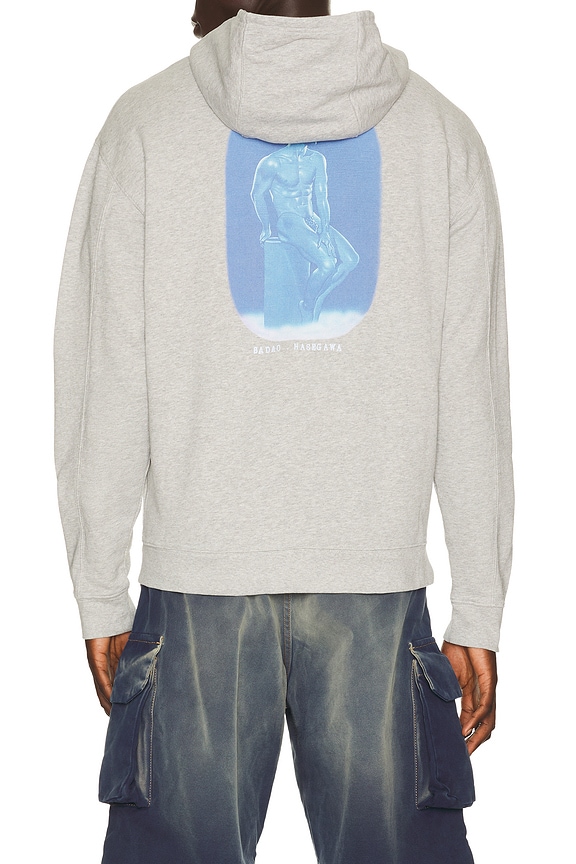 view 2 of 5 SWEAT À CAPUCHE ECHOES in Melange Grey