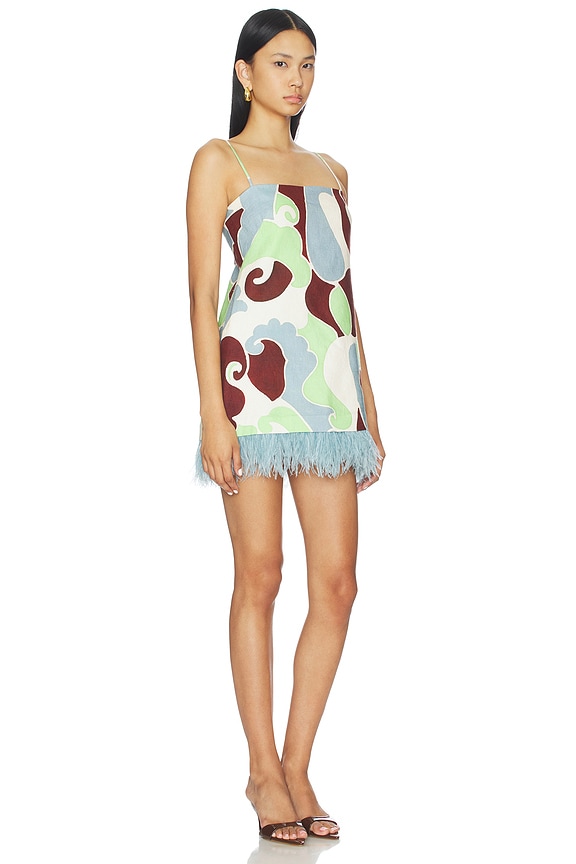 view 2 of 3 VESTIDO VALENCIA in Petal Wave Mint