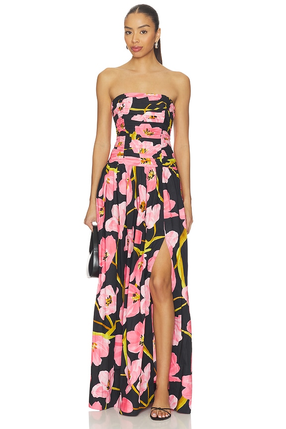 view 1 of 3 Montreal Gown in Marais Bloom Black