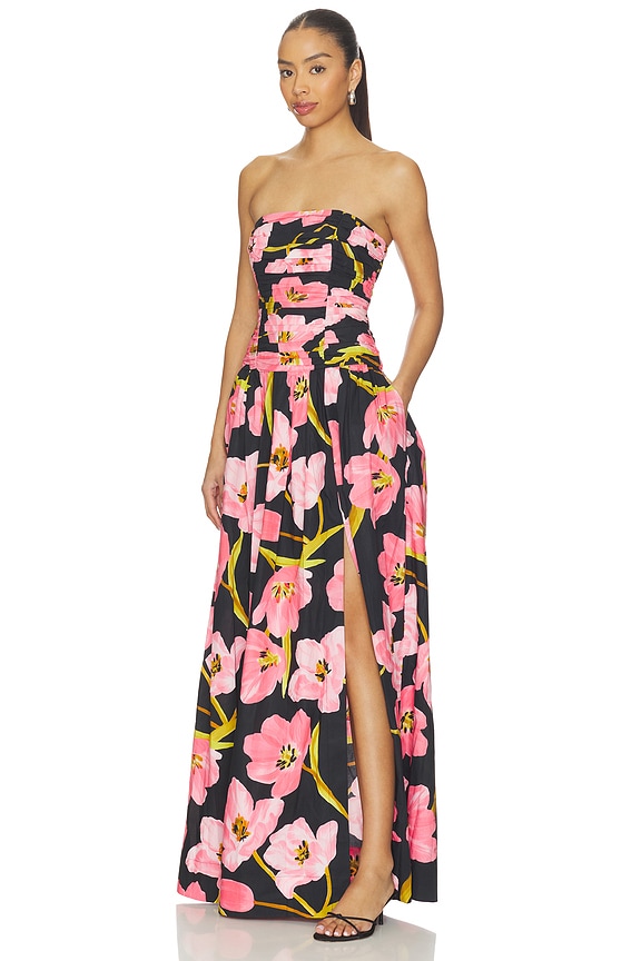 view 2 of 3 Montreal Gown in Marais Bloom Black