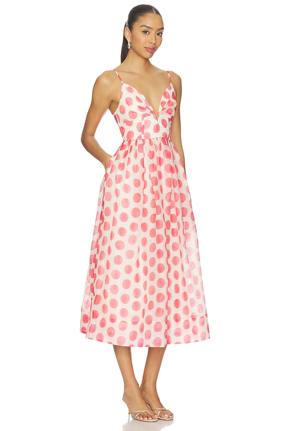 view 2 of 3 Pero Midi Dress in Celeste Spot Pink