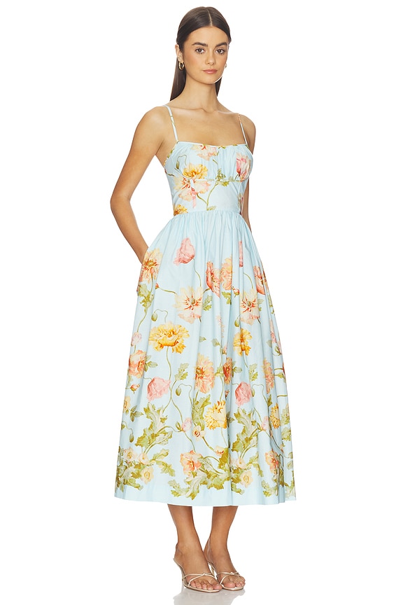 view 1 of 3 VESTIDO ALBA in Lockwood Flora Sky