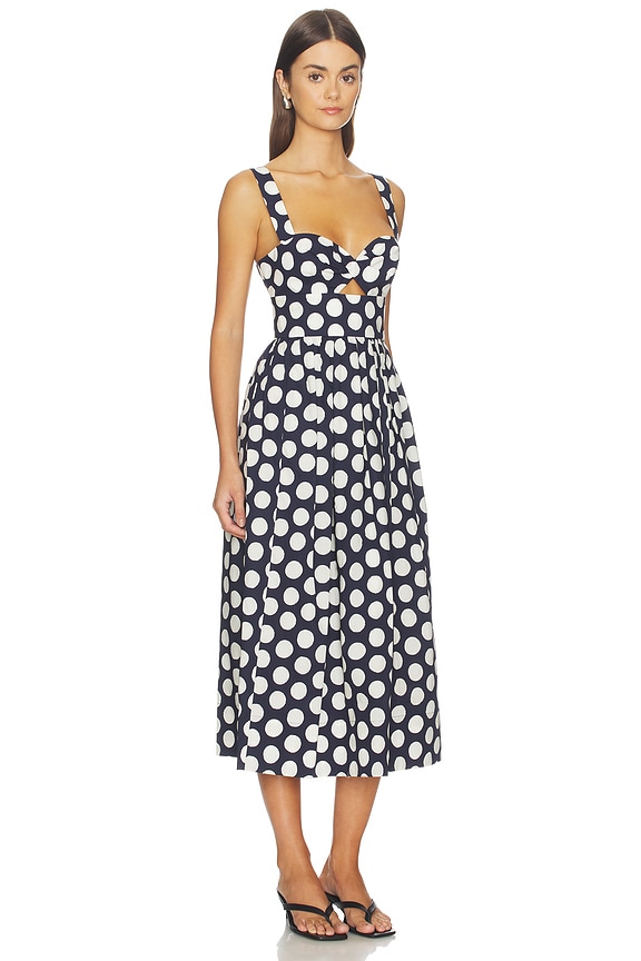 view 2 of 3 ROBE CLOVER in Celeste Dot Navy