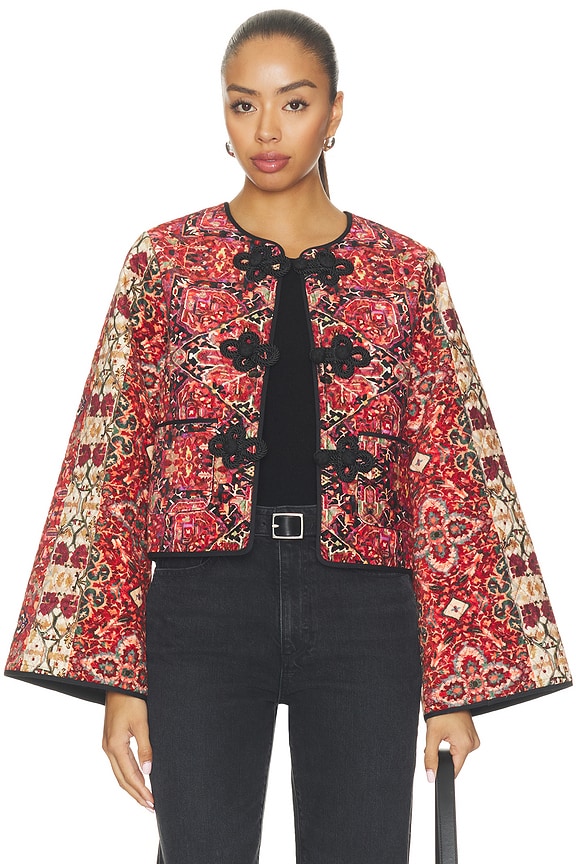 view 2 of 6 Yana Jacket in Tapestry Red