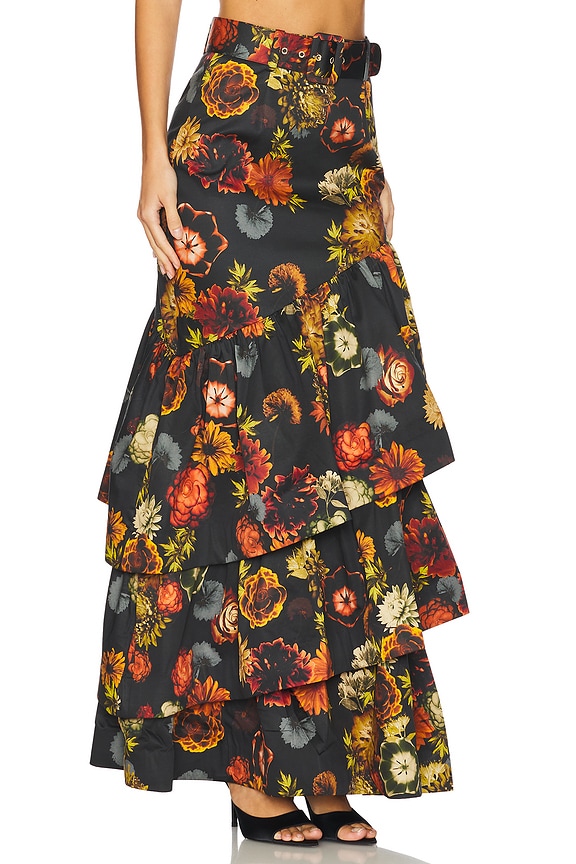 view 2 of 6 Priya Skirt in Black Harvest Bloom