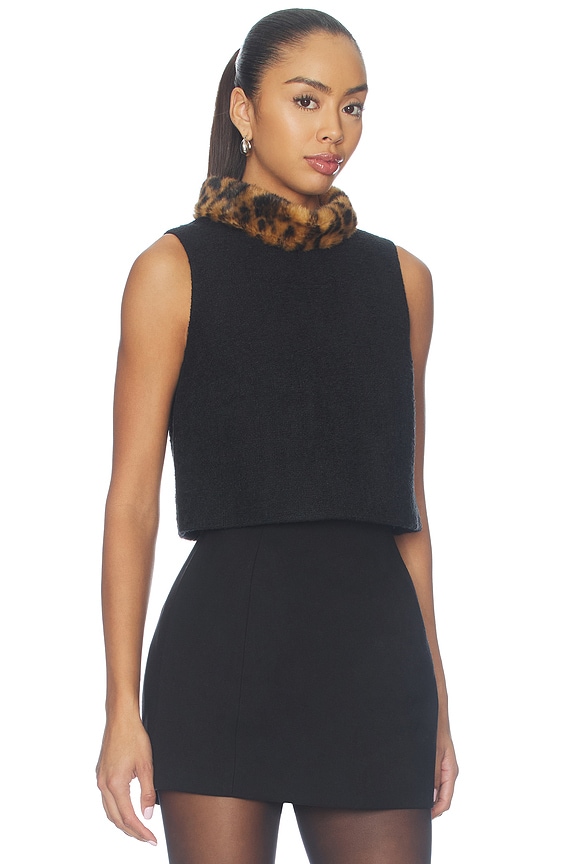 view 2 of 4 Gina Top in Cloud Tweed Black